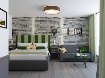 Фото номера Улучшенный двухместный номер с 1 кроватью и балконом Отель Boulevard Boutique Hotel г. Солнечный Берег 11