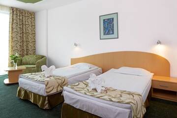 Фото номера Двухместный номер с 2 отдельными кроватями и балконом Отель Mena Palace Hotel - Все включено г. Солнечный Берег 11