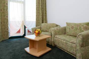 Фото номера Полулюкс с балконом (2 взрослых + 2 детей) Отель Mena Palace Hotel - Все включено г. Солнечный Берег 7